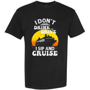 Funny Cruise Design For Women Cruise Vacation Boat Trip Garment-Dyed Heavyweight T-Shirt