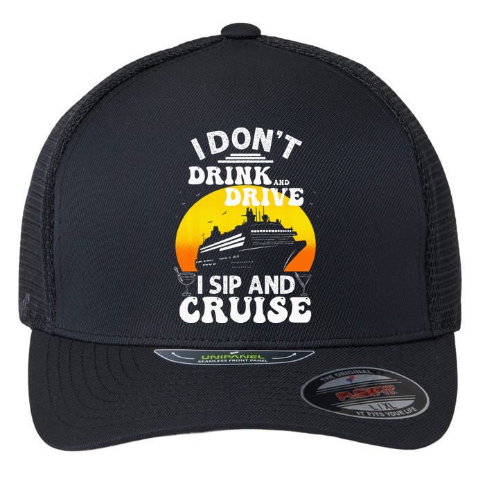 Funny Cruise Design For Women Cruise Vacation Boat Trip Flexfit Unipanel Trucker Cap