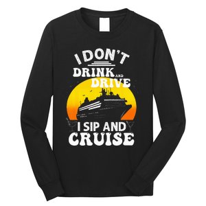 Funny Cruise Design For Women Cruise Vacation Boat Trip Long Sleeve Shirt