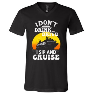 Funny Cruise Design For Women Cruise Vacation Boat Trip V-Neck T-Shirt