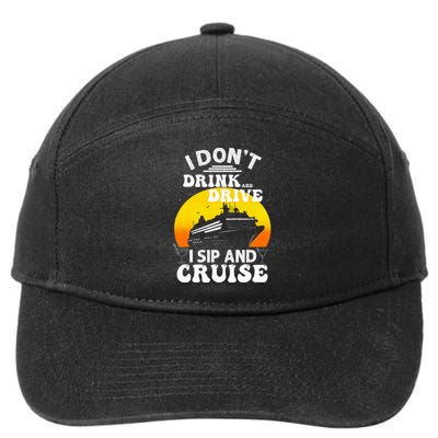 Funny Cruise Design For Women Cruise Vacation Boat Trip 7-Panel Snapback Hat