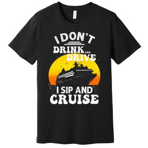 Funny Cruise Design For Women Cruise Vacation Boat Trip Premium T-Shirt