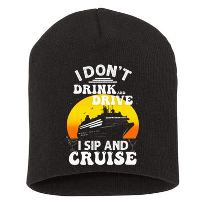 Funny Cruise Design For Women Cruise Vacation Boat Trip Short Acrylic Beanie