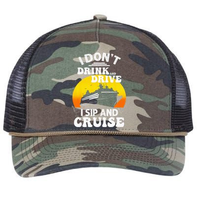 Funny Cruise Design For Women Cruise Vacation Boat Trip Retro Rope Trucker Hat Cap