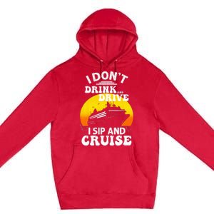 Funny Cruise Design For Women Cruise Vacation Boat Trip Premium Pullover Hoodie