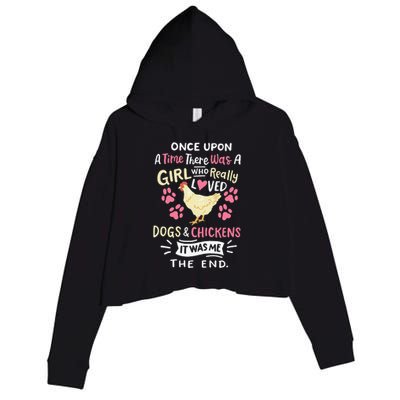 Funny Chicken Dog Lover For Women Farmer Crop Fleece Hoodie