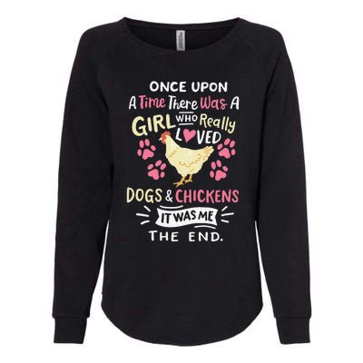 Funny Chicken Dog Lover For Women Farmer Womens California Wash Sweatshirt