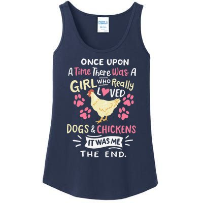 Funny Chicken Dog Lover For Women Farmer Ladies Essential Tank