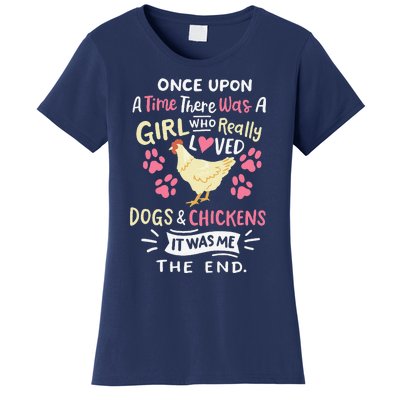 Funny Chicken Dog Lover For Women Farmer Women's T-Shirt