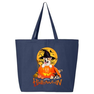 Funny Corgi Dog Spooky Halloween 25L Jumbo Tote