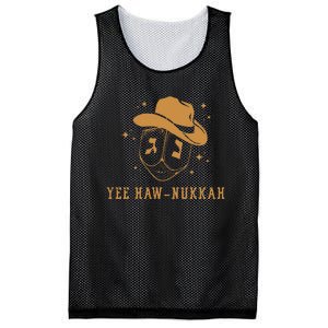 Funny Cowboy Dreidel Hanukkah Chanukah Yee Haw Nukkah Mesh Reversible Basketball Jersey Tank