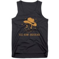 Funny Cowboy Dreidel Hanukkah Chanukah Yee Haw Nukkah Tank Top