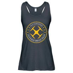 FAA Certified Drone Pilot Ladies Essential Flowy Tank