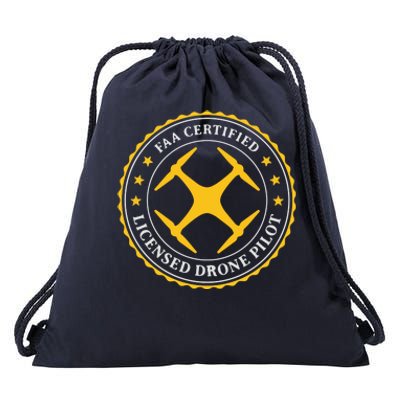 FAA Certified Drone Pilot Drawstring Bag