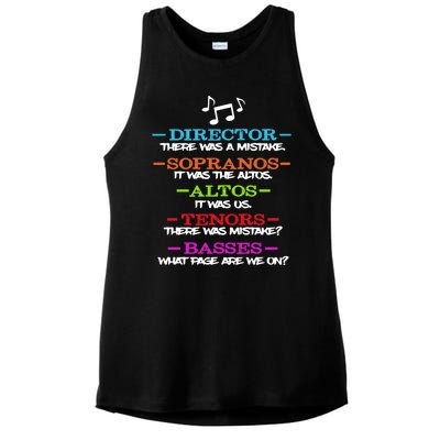 Funny Choir Director Soprano Alto Tenor Bass Show Choir Joke Ladies PosiCharge Tri-Blend Wicking Tank