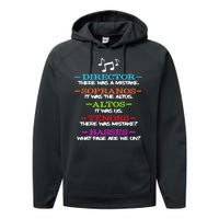 Funny Choir Director Soprano Alto Tenor Bass Show Choir Joke Performance Fleece Hoodie