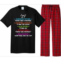 Funny Choir Director Soprano Alto Tenor Bass Show Choir Joke Pajama Set