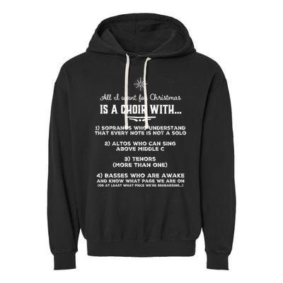 Funny Choir Director Design The Perfect Christmas Gift! Garment-Dyed Fleece Hoodie