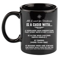 Funny Choir Director Design The Perfect Christmas Gift! 11oz C Handle Ceramic Mug