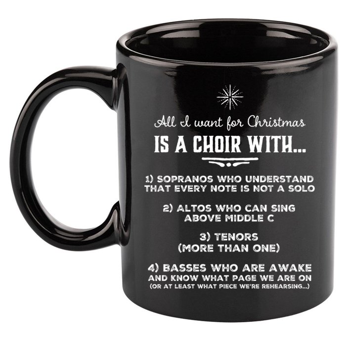Funny Choir Director Design The Perfect Christmas Gift! 11oz C Handle Ceramic Mug