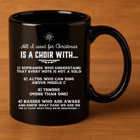 Funny Choir Director Design The Perfect Christmas Gift! 11oz C Handle Ceramic Mug