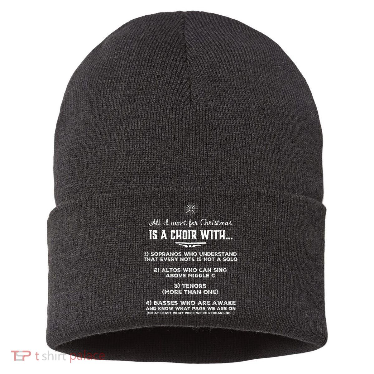 Funny Choir Director Design The Perfect Christmas Gift! Sustainable Knit Beanie