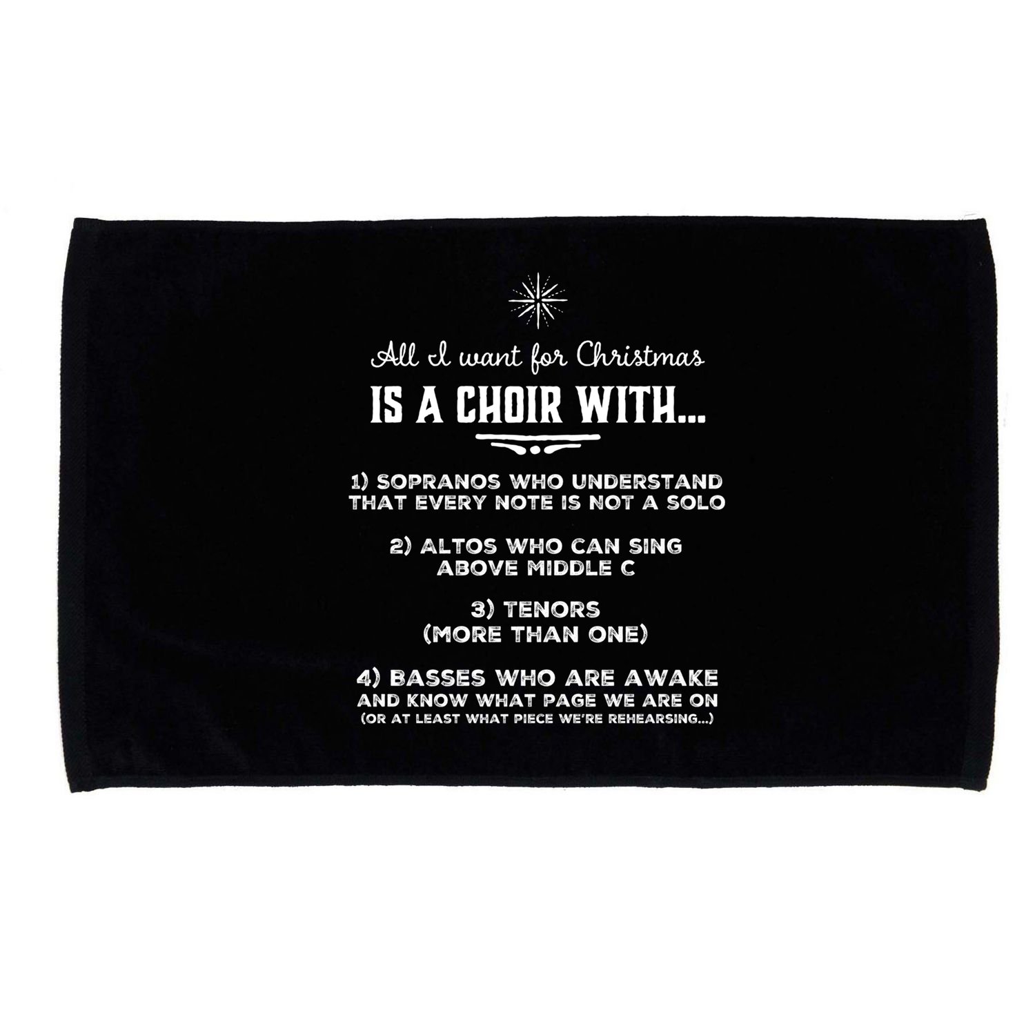 Funny Choir Director Design The Perfect Christmas Gift! Microfiber Hand Towel