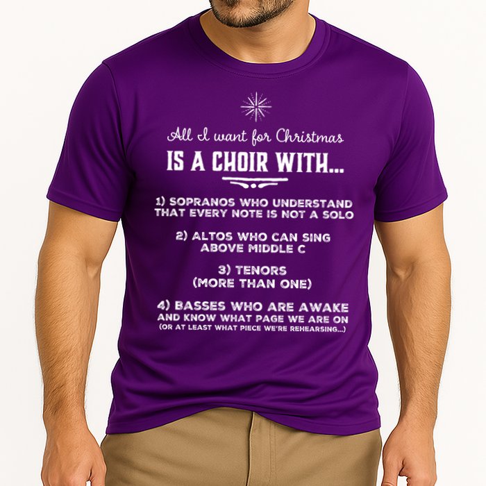 Funny Choir Director Design The Perfect Christmas Gift! Cooling Performance Crew T-Shirt