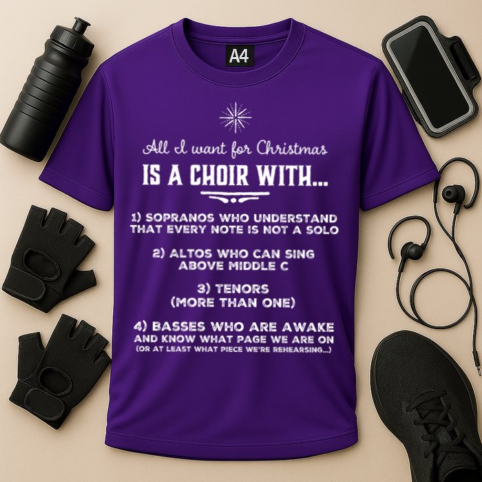 Funny Choir Director Design The Perfect Christmas Gift! Cooling Performance Crew T-Shirt