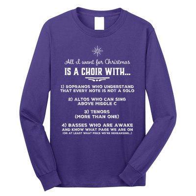 Funny Choir Director Design The Perfect Christmas Gift! Long Sleeve Shirt