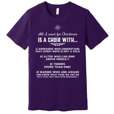 Funny Choir Director Design The Perfect Christmas Gift! Premium T-Shirt