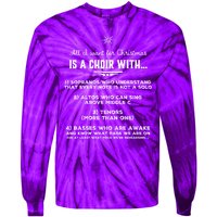 Funny Choir Director Design The Perfect Christmas Gift! Tie-Dye Long Sleeve Shirt