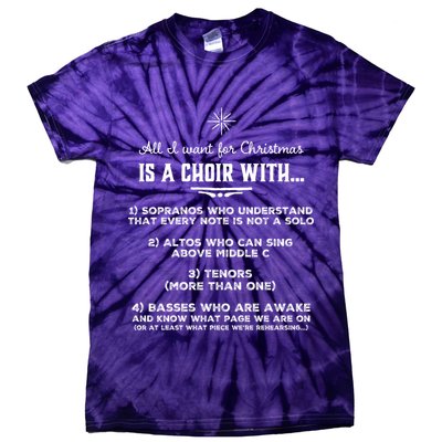 Funny Choir Director Design The Perfect Christmas Gift! Tie-Dye T-Shirt