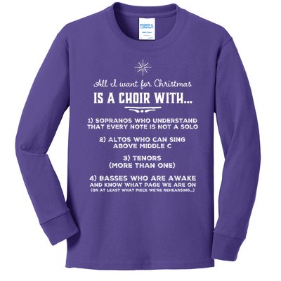 Funny Choir Director Design The Perfect Christmas Gift! Kids Long Sleeve Shirt