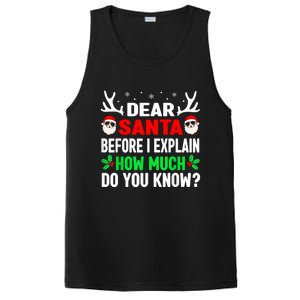 Funny Christmas Dear Santa I Can Explain PosiCharge Competitor Tank