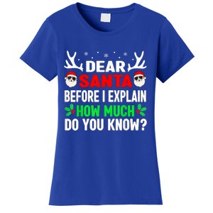 Funny Christmas Dear Santa I Can Explain Women's T-Shirt