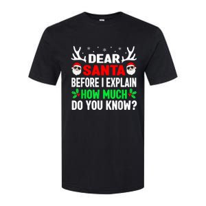 Funny Christmas Dear Santa I Can Explain Softstyle CVC T-Shirt