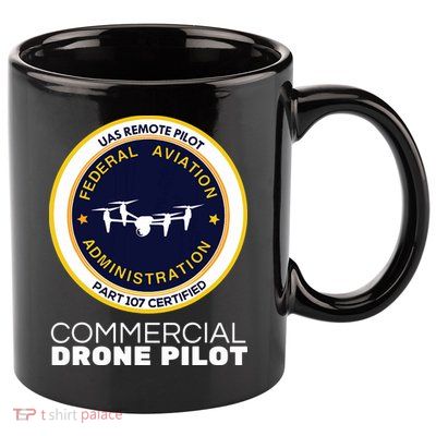 FAA Commercial Drone Pilot 11oz C Handle Ceramic Mug