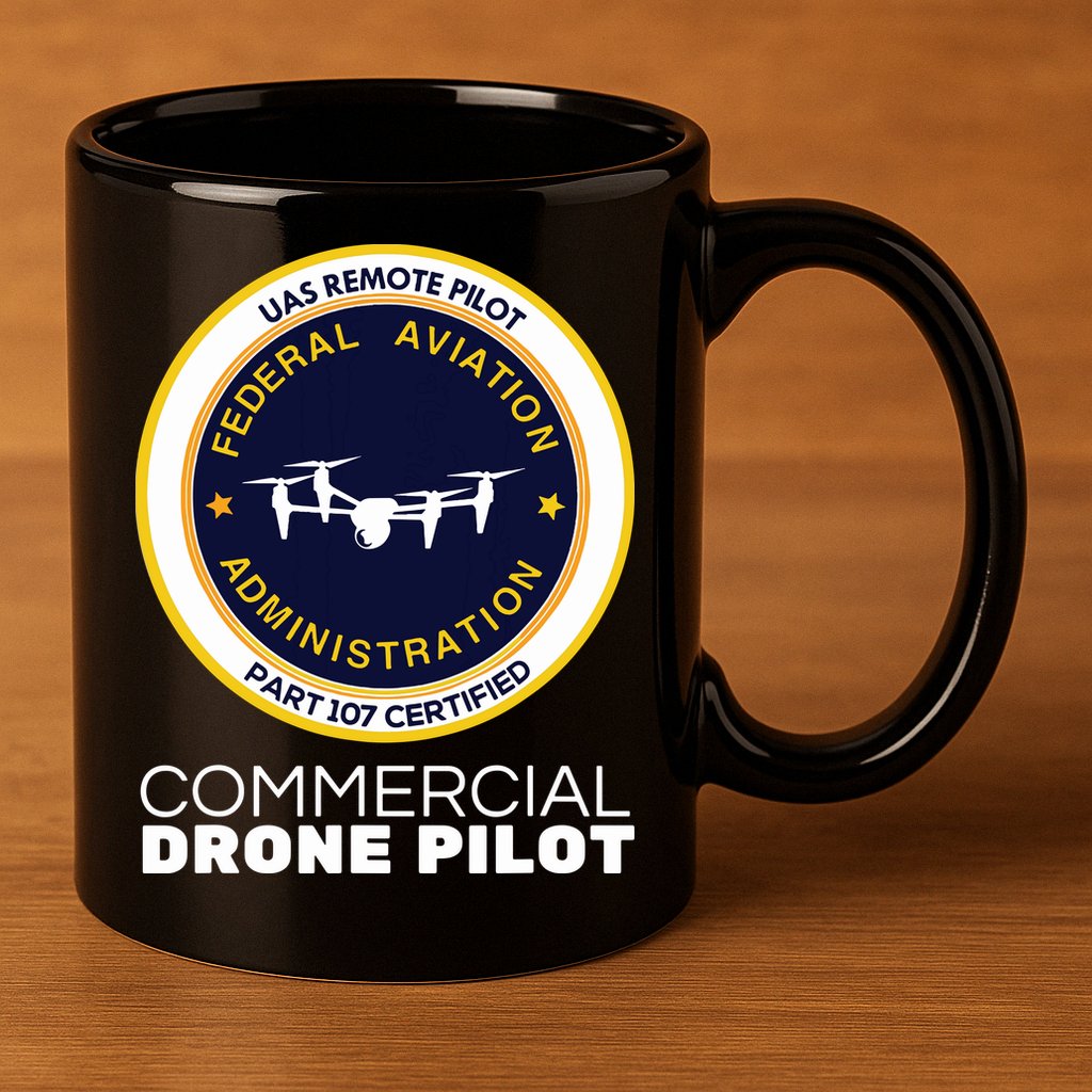 FAA Commercial Drone Pilot 11oz C Handle Ceramic Mug