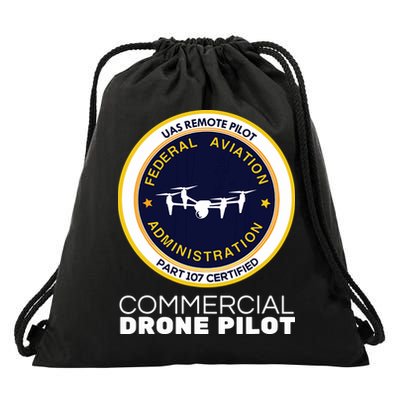 FAA Commercial Drone Pilot Drawstring Bag