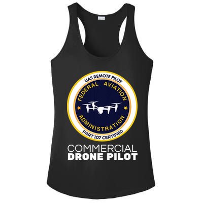 FAA Commercial Drone Pilot Ladies PosiCharge Competitor Racerback Tank