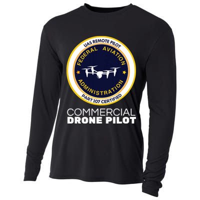 FAA Commercial Drone Pilot Cooling Performance Long Sleeve Crew