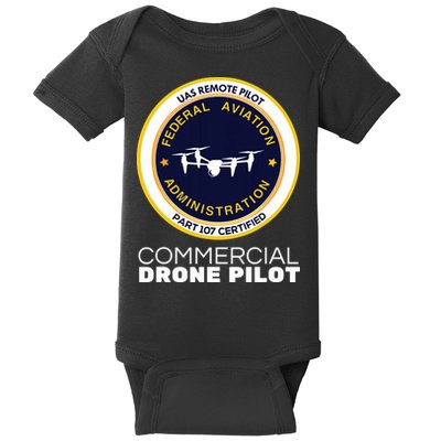 FAA Commercial Drone Pilot Baby Bodysuit