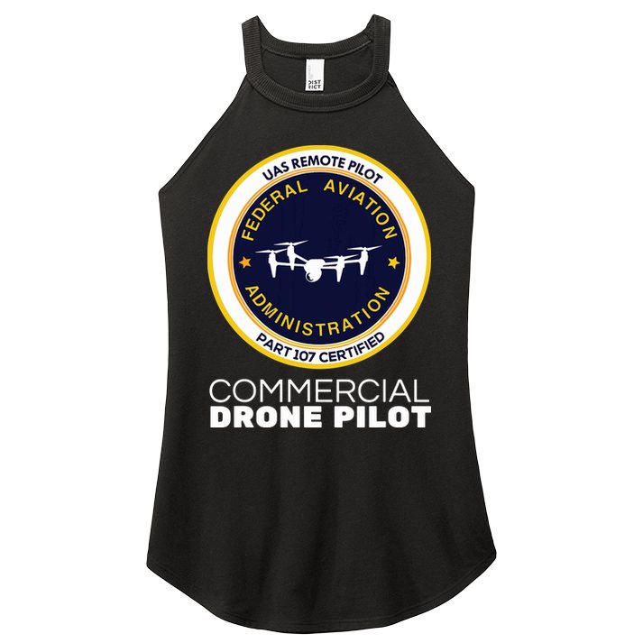 FAA Commercial Drone Pilot Women's Perfect Tri Rocker Tank
