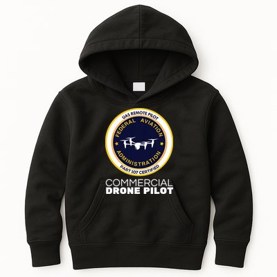 FAA Commercial Drone Pilot Kids Hoodie