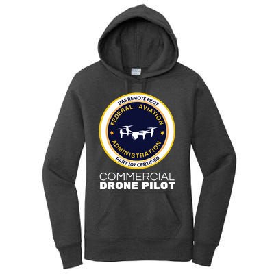 FAA Commercial Drone Pilot Women's Pullover Hoodie