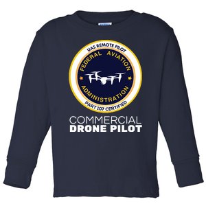 FAA Commercial Drone Pilot Toddler Long Sleeve Shirt