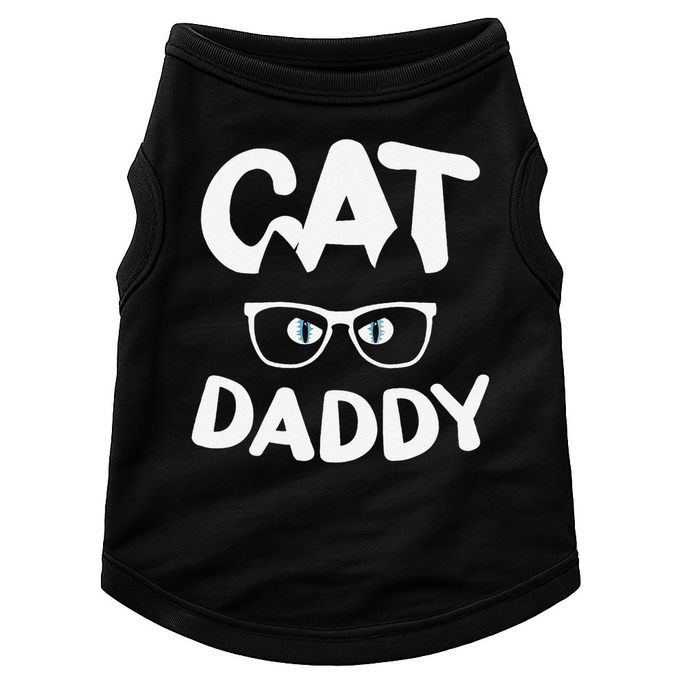 Funny Cat Dad Funny Sunglasses Cat Lover Fathers Day Doggie Tank