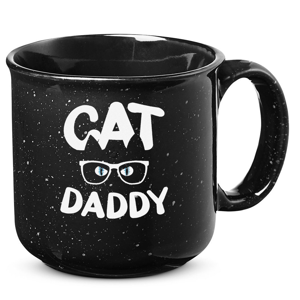 Funny Cat Dad Funny Sunglasses Cat Lover Fathers Day 15oz Campfire Ceramic Mug