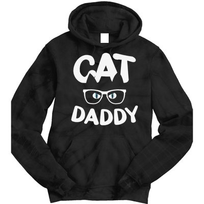 Funny Cat Dad Funny Sunglasses Cat Lover Fathers Day Tie Dye Hoodie